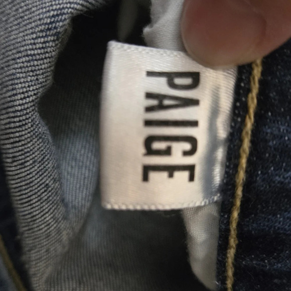 PAIGE Dark Blue Ankle & Cropped Jeans - Picture 14 of 15